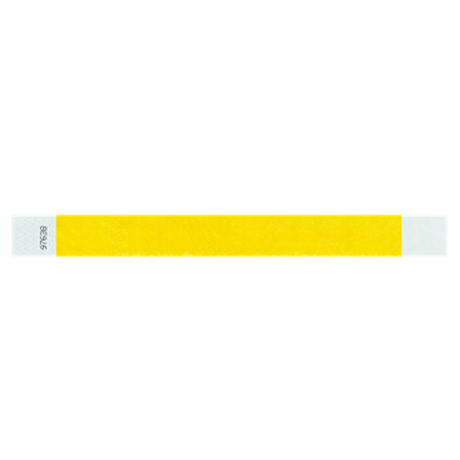 pantone yellow tyvek 1" solid wristband