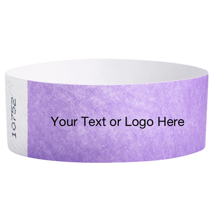 berry tyvek 1" solid wristband with a placeholder to customize with your text or logo