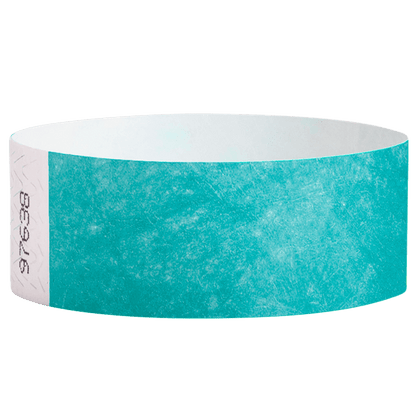caribbean blue tyvek 1" solid wristband