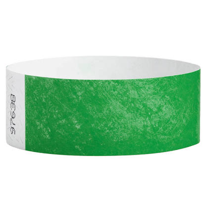 kelly green tyvek 1" solid wristband