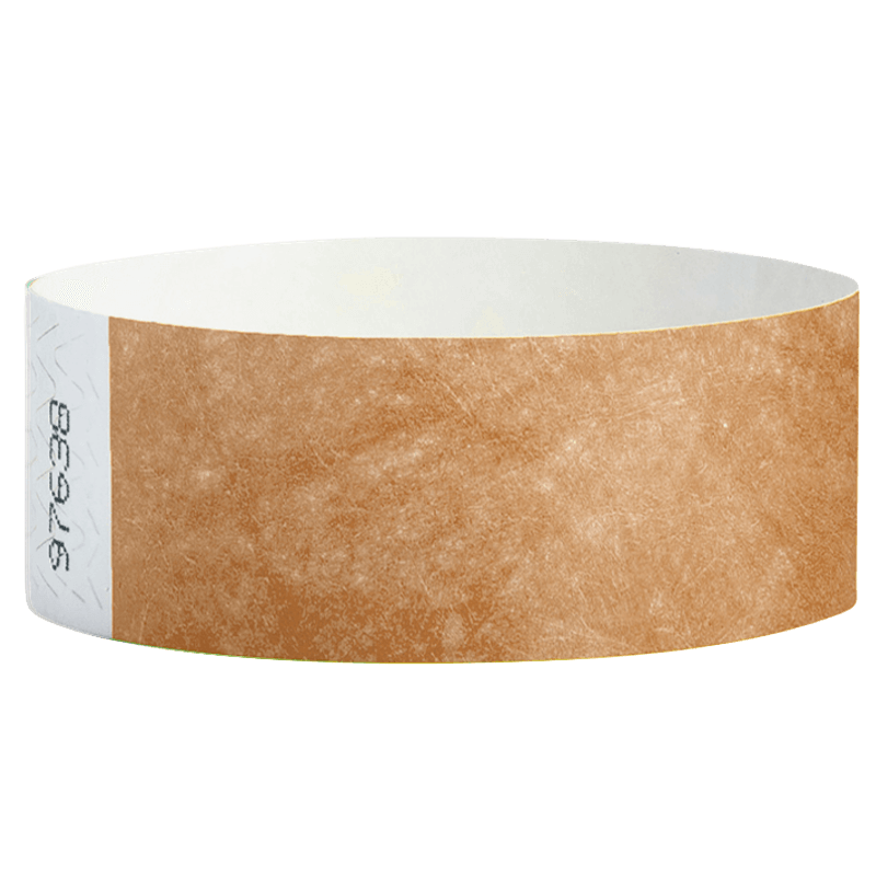 mocha tyvek 1" solid wristband