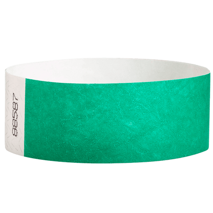 pantone green tyvek 1" solid wristband