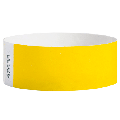 pantone yellow tyvek 1" solid wristband