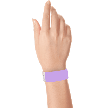 berry tyvek 1" solid wristband on hand 