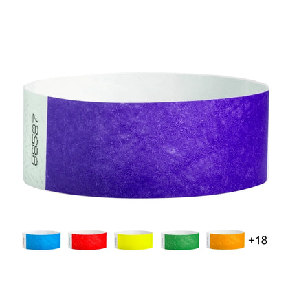 Solid Colours - 1" Tyvek® Wristbands