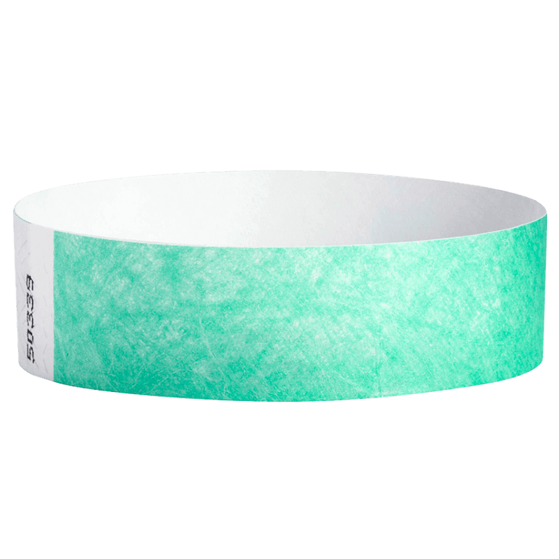 Tyvek3-4SolidAquaWristband