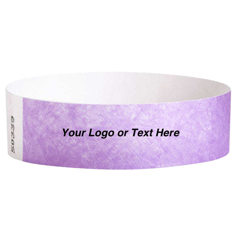 Tyvek3-4SolidBerryWristbandCustom