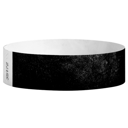Tyvek3-4SolidBlackWristband