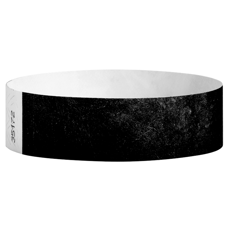 Tyvek3-4SolidBlackWristband