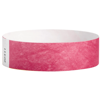 Cranberry tyvek solid 3/4 wristband - shown in round 