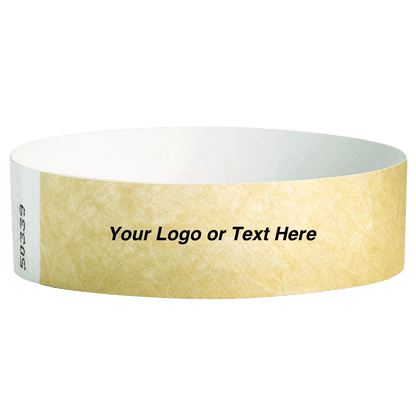 Tyvek3-4SolidGoldWristbandCustom