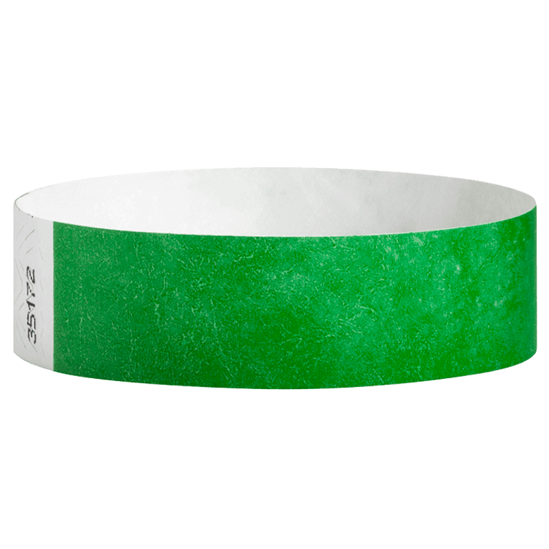 Tyvek3-4SolidKellyGreenWristband