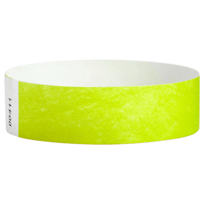 Tyvek3-4SolidLimeGreenWristband