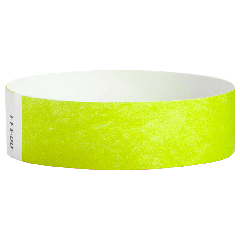 Tyvek3-4SolidLimeGreenWristband