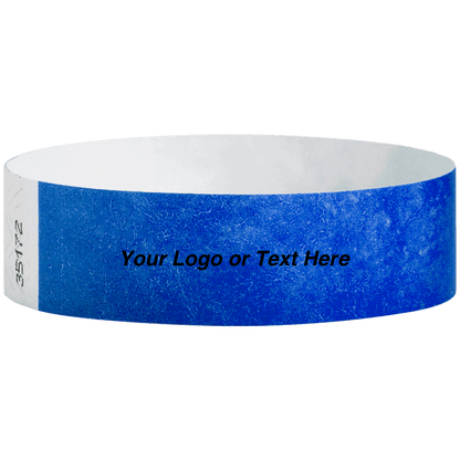Tyvek3-4SolidMarineBlueWristbandCustom