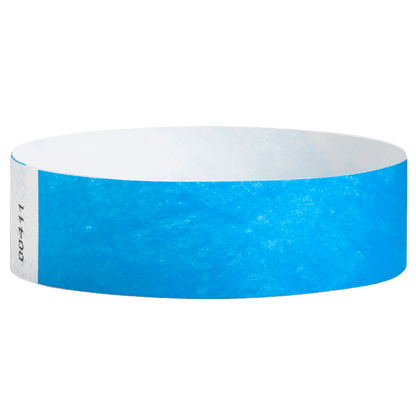 Tyvek3-4SolidNeonBlueWristband