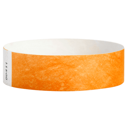 Tyvek3-4SolidNeonOrangeWristband