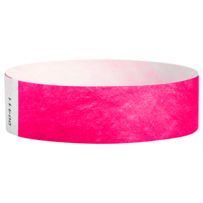 Tyvek3-4SolidNeonPinkWristband