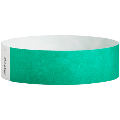 Pantone green solid tyvek wristband in round 