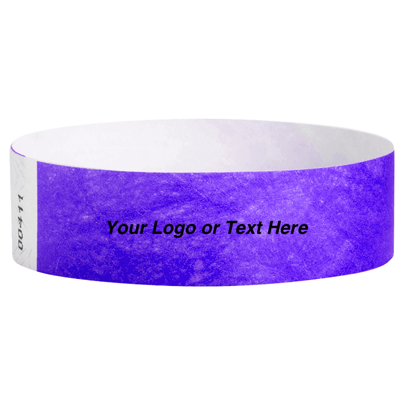 Tyvek3-4SolidPurpleWristbandCusto