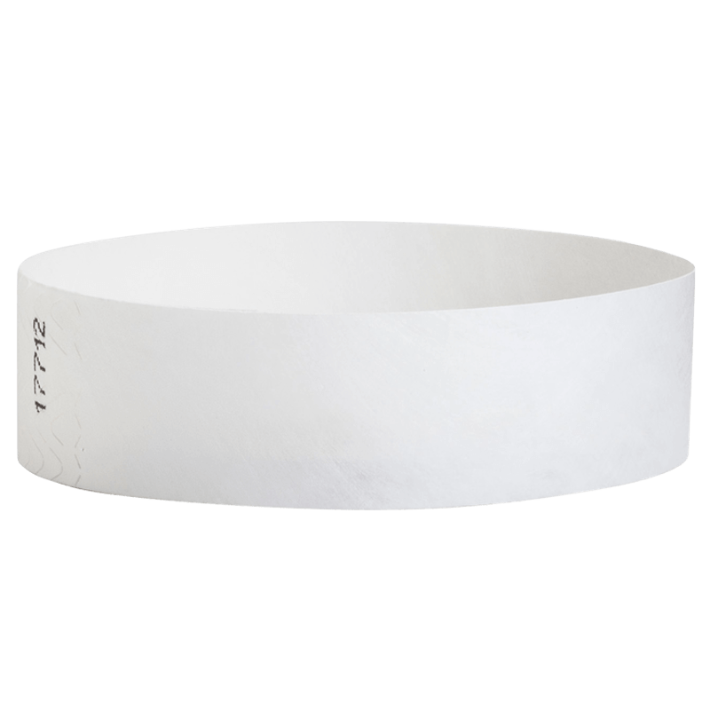 Tyvek3-4SolidWhiteWristband