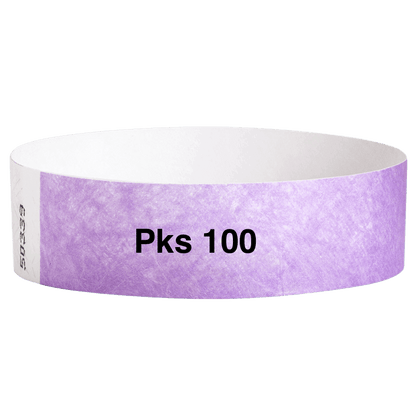 tyvek 3/4" solid wristband pk of 100 berry
