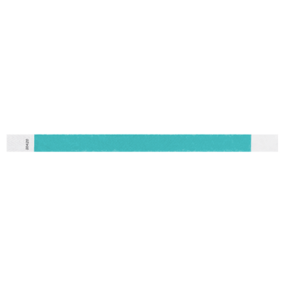 solid tyvek wristband in caribbean blue