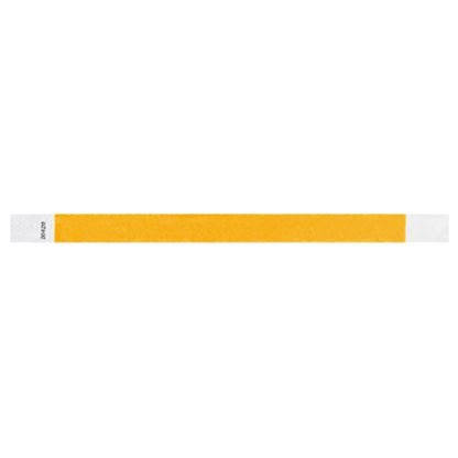 solid tyvek wristband in goldenrod
