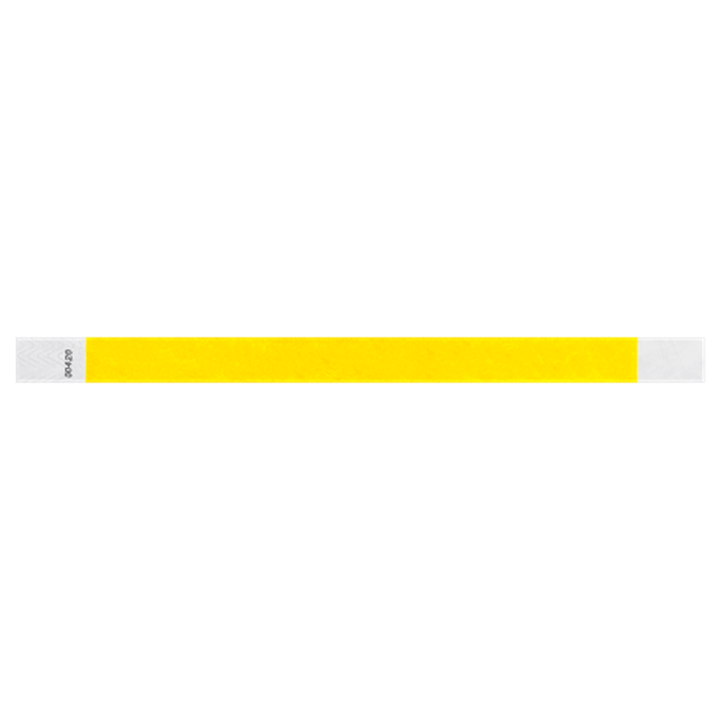 solid tyvek wristband in pantone yellow
