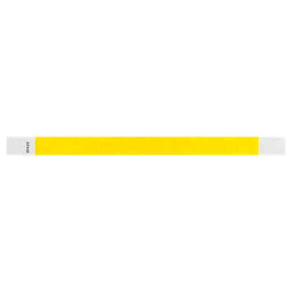 solid tyvek wristband in pantone yellow