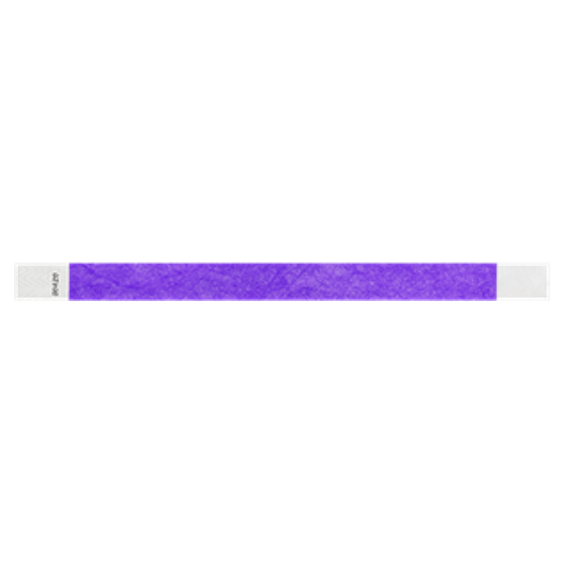 solid tyvek wristband in purple