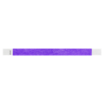 solid tyvek wristband in purple