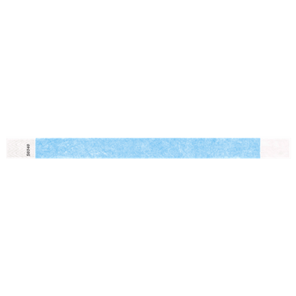 solid tyvek wristband in sky blue