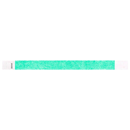 aqua solid tyvek wristband in flat 