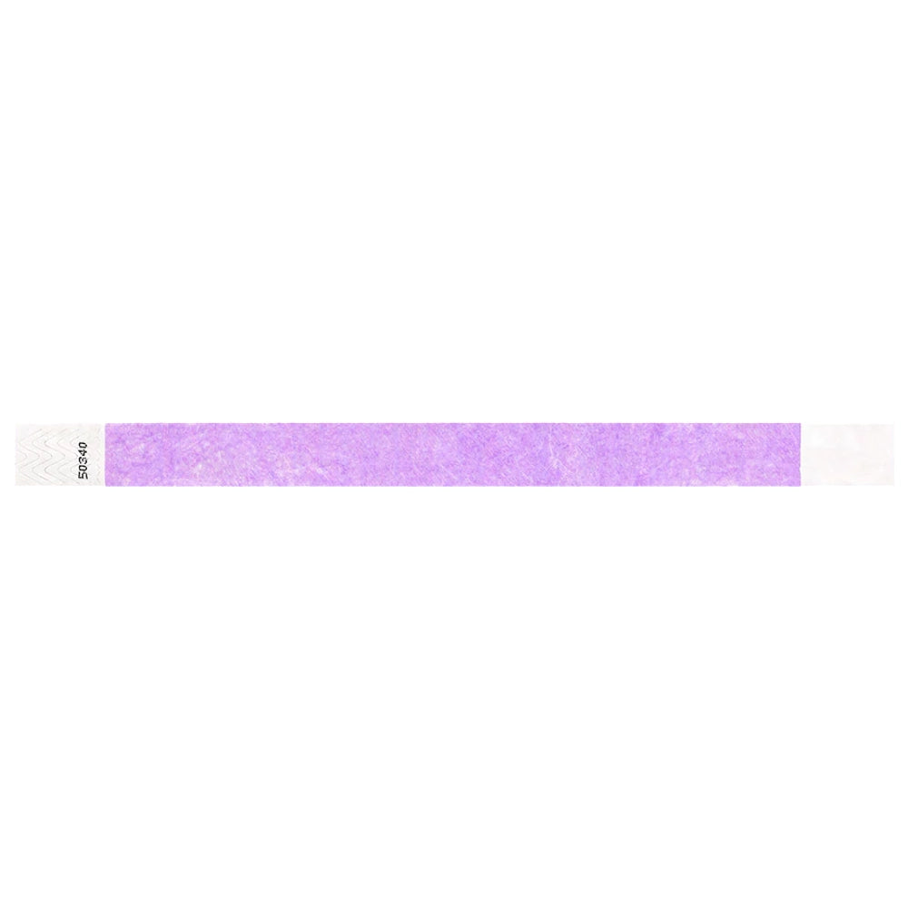 Berry solid tyvek wristband in flat 