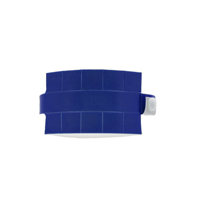 Vinyl wristband with 10 tabs in navy blue - shown in round 