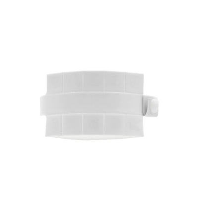 Vinyl wristband with 10 tabs in white - shown in round 