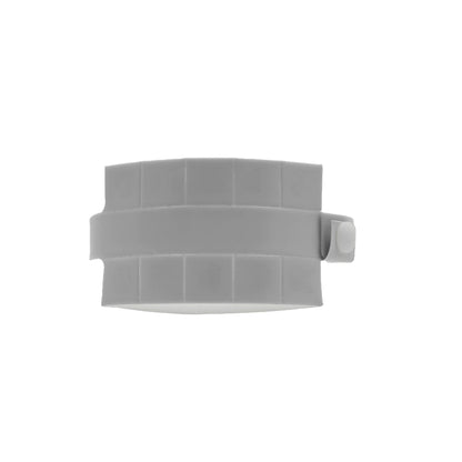  Vinyl wristband with 10 tabs in silver - shown in round 