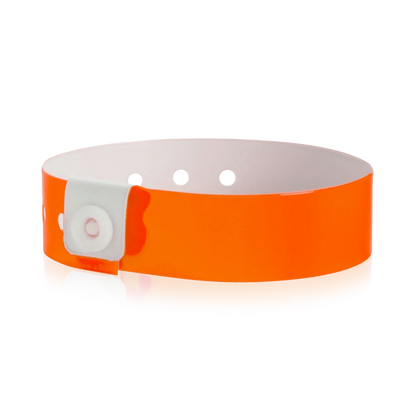 vinyl regular wristband in green - shown in round