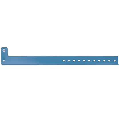 Vinyl edgeglow wristband in blue
