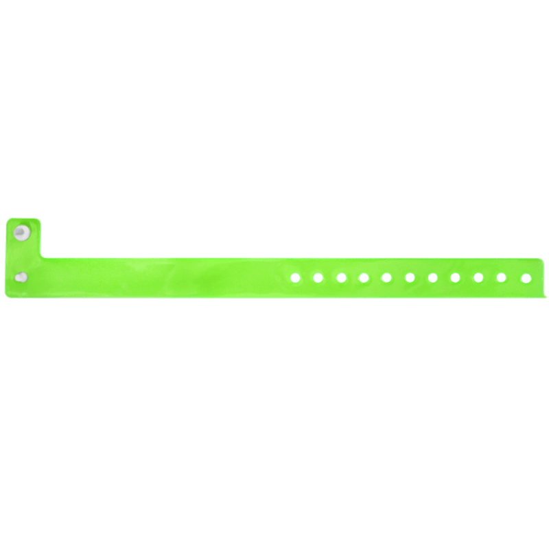 Vinyl edgeglow wristband in green