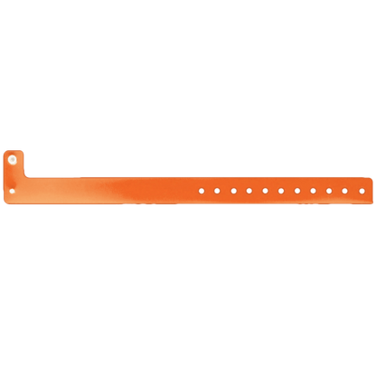 Vinyl edgeglow wristband in orange 