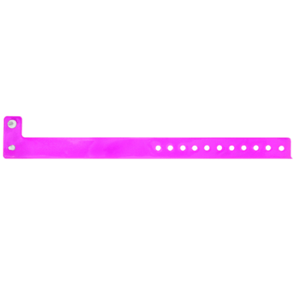 Vinyl edgeglow wristband in pink