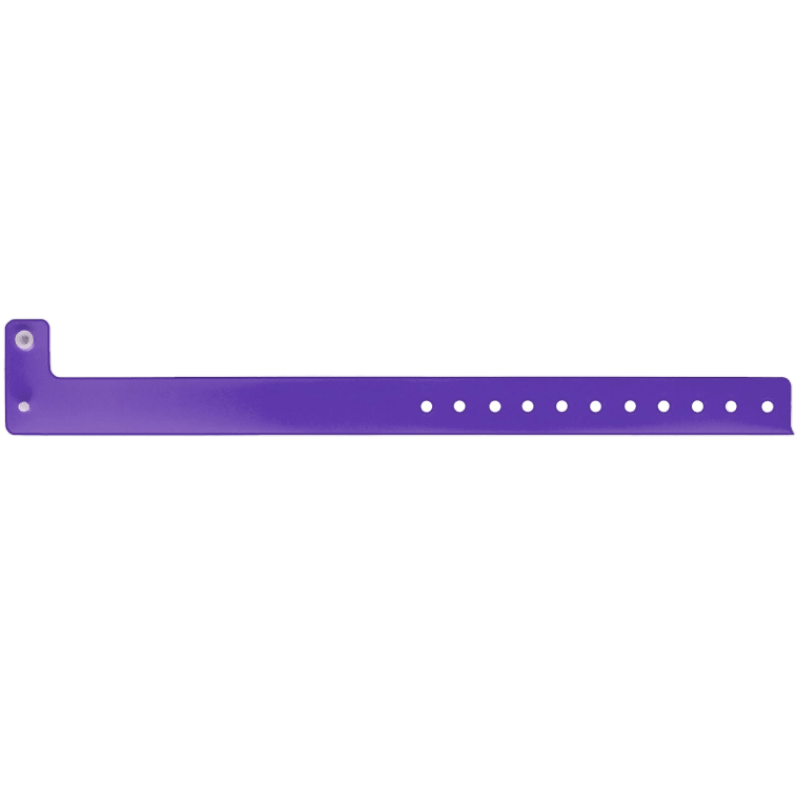 Vinyl edgeglow wristband in purple