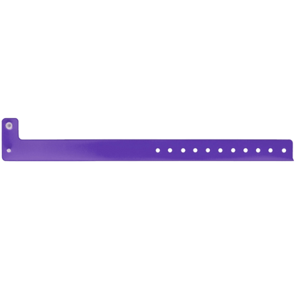 Vinyl edgeglow wristband in purple