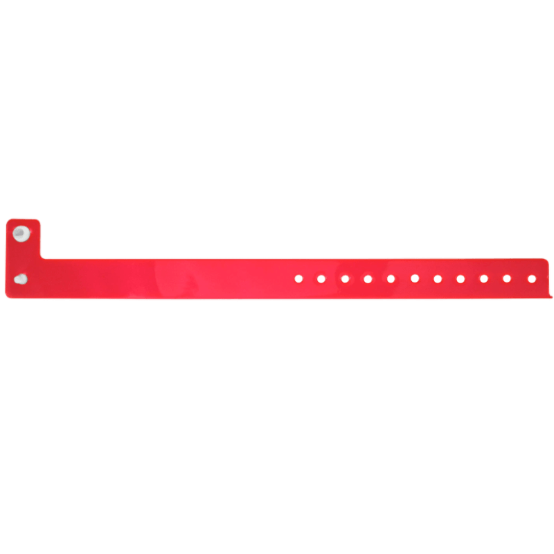 Vinyl edgeglow wristband in red