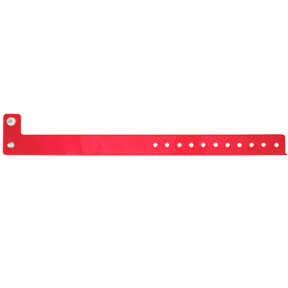 Vinyl edgeglow wristband in red