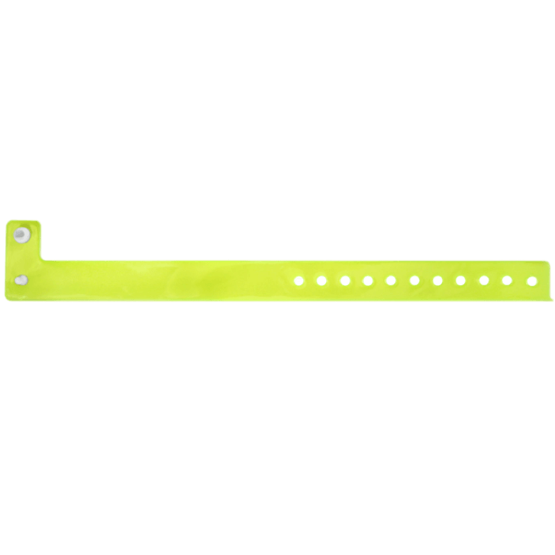 Vinyl edgeglow wristband in yellow