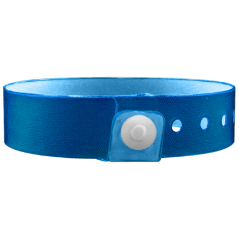 Vinyl edgeglow wristband in blue 