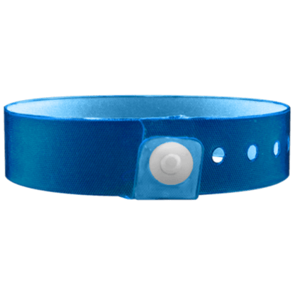 Vinyl edgeglow wristband in blue 